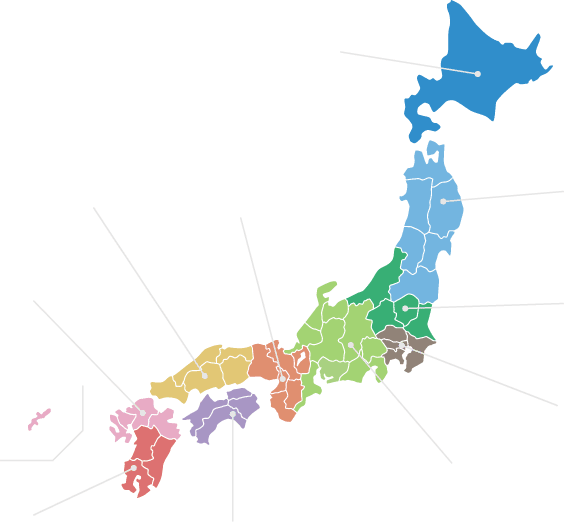 日本地図のイメージ