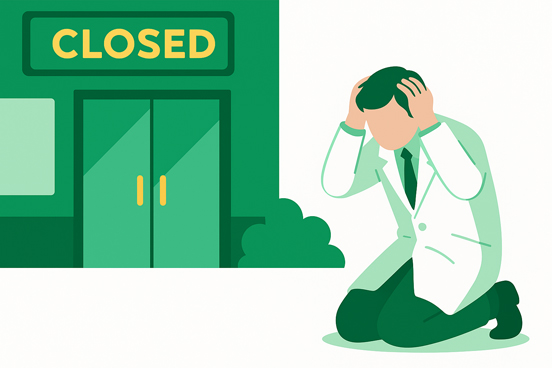 開業医が知るべきクリニック閉院の原因と経営改善策のイメージ