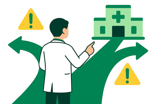 医療モール開業で失敗・後悔を避ける5つの視点と契約前チェックリストのイメージ