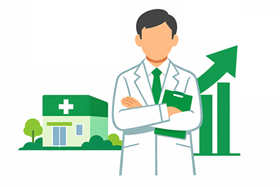 医師の開業成功率は？データと失敗要因、成功の鍵を解説のイメージ