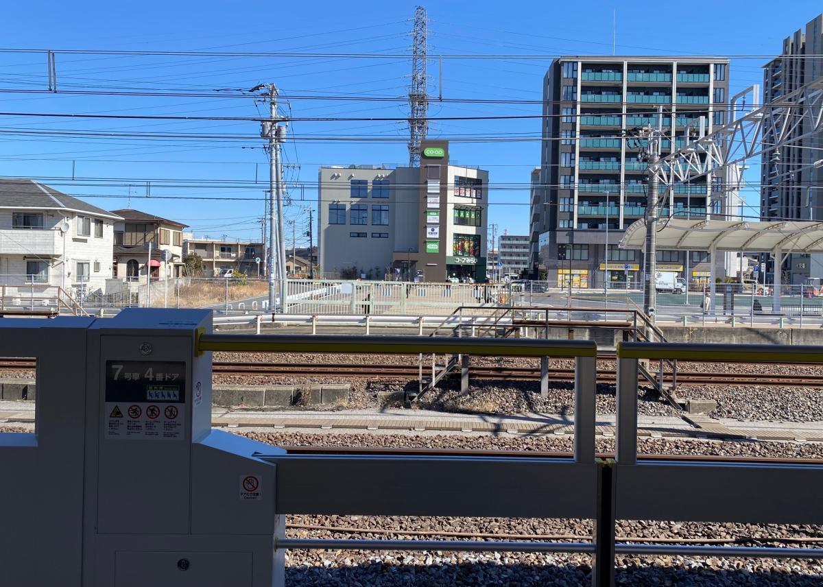 駅ホームから見た当該地のイメージ
