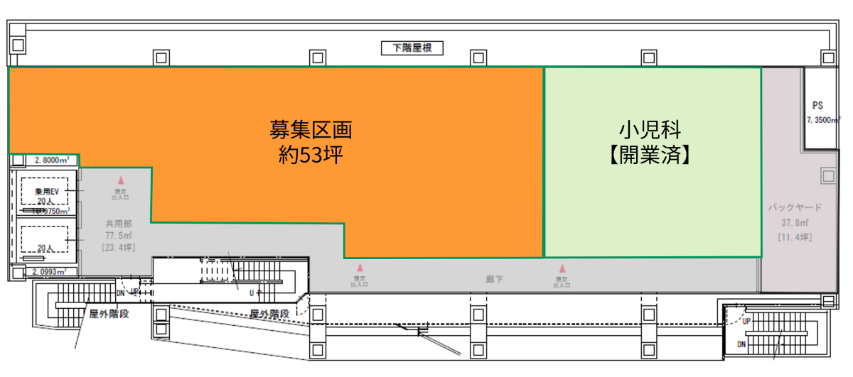 既に小児科開業済みで残り1区画募集中!のイメージ