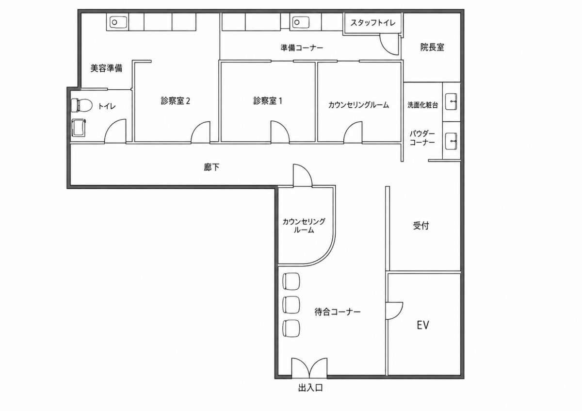 募集区画レイアウト(レイアウト変更可能)のイメージ