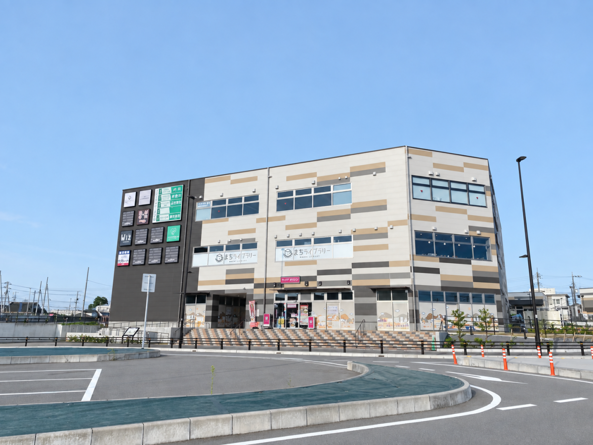 どこからでも建物が見える抜群の視認性|駅ロータリー側からのイメージ